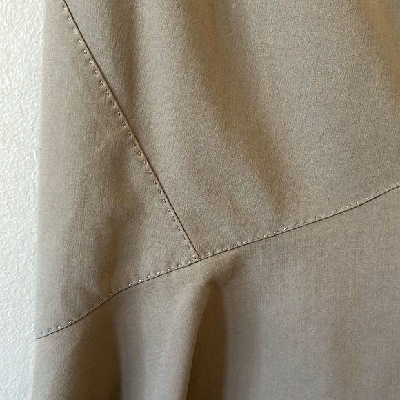 Max Studio Tan Beige Office Pencil Skirt 2 - Picture 5 of 14